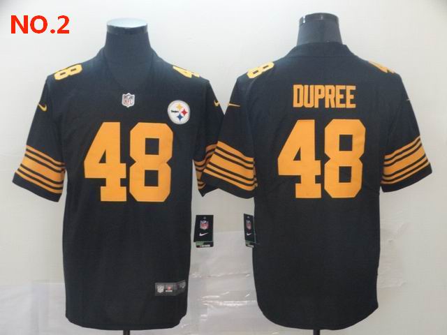 Men's Pittsburgh Steelers #48 Bud Dupree Jersey NO.2;